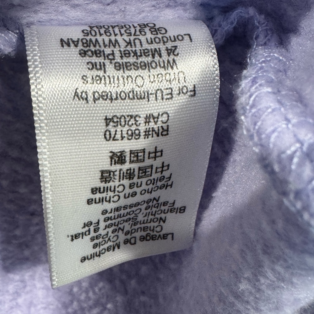 FP Movement Free People Lavender Fleece Hoodie Pullover Oversized XS Athleisure - Picture 8 of 9